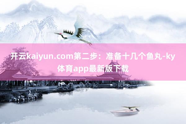 开云kaiyun.com第二步：准备十几个鱼丸-ky体育app最新版下载